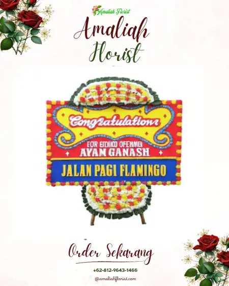 Sewa Papan Bunga Jembatan Kecil